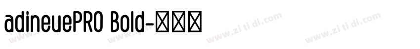adineuePRO Bold字体转换
